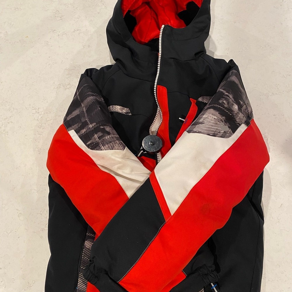Obermeyer Boys size 7 Grow With Me ski snowboard Jaxket Warm and Water Resistant